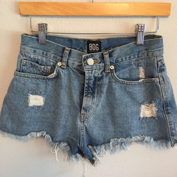 BDG Pants - BDG UO High-Rise Denim Cutoff Shorts Size 28